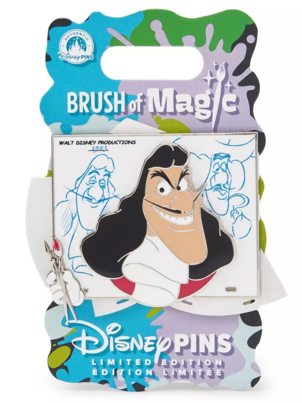 Disney Brush of Magic Captain Hook Peter Pan Single LE 3750